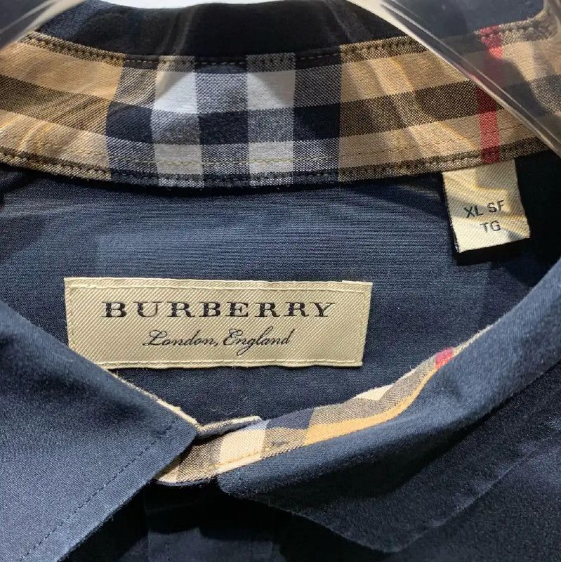 Burberry Burberry Black Cotton Long Sleeve Shirt XL Size US XL / EU 56 / 4 - 2 Thumbnail