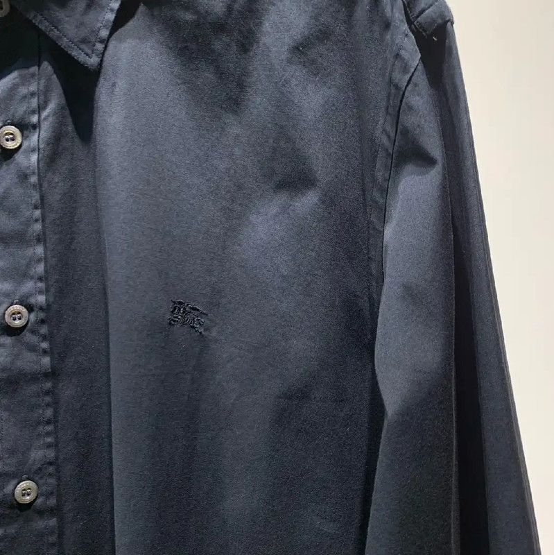 Burberry Burberry Black Cotton Long Sleeve Shirt XL Size US XL / EU 56 / 4 - 4 Thumbnail