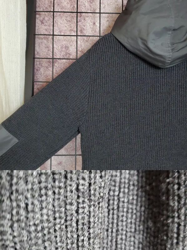 Burberry Burberry Dark Gray Wool Blend Knit Cardigan Size US M / EU 48-50 / 2 - 8 Thumbnail