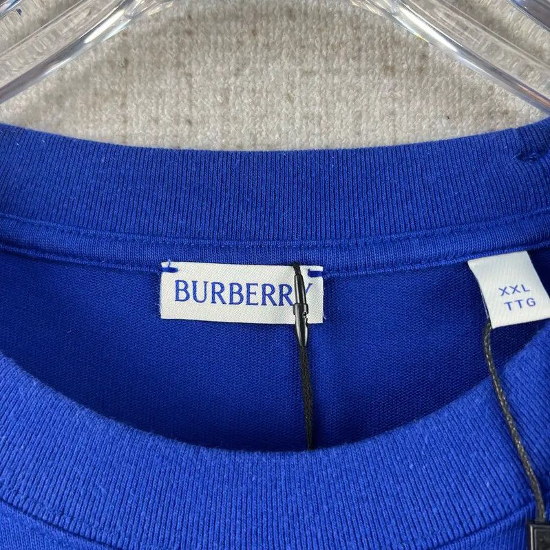 Burberry Burberry Men's Blue Cotton Graphic T-Shirt Size US XXL / EU 58 / 5 - 4 Thumbnail
