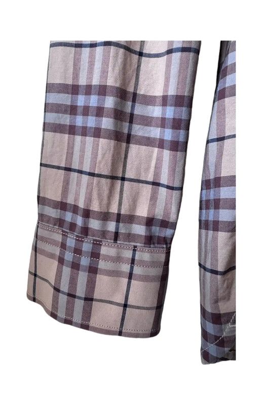 Burberry Burberry Spring Autumn Khaki Check Shirt Size US L / EU 52-54 / 3 - 7 Thumbnail