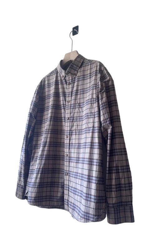 Burberry Burberry Spring Autumn Khaki Check Shirt Size US L / EU 52-54 / 3 - 3 Thumbnail
