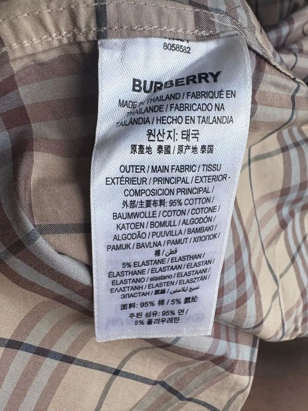 Burberry Burberry Spring Autumn Khaki Check Shirt Size US L / EU 52-54 / 3 - 5 Thumbnail