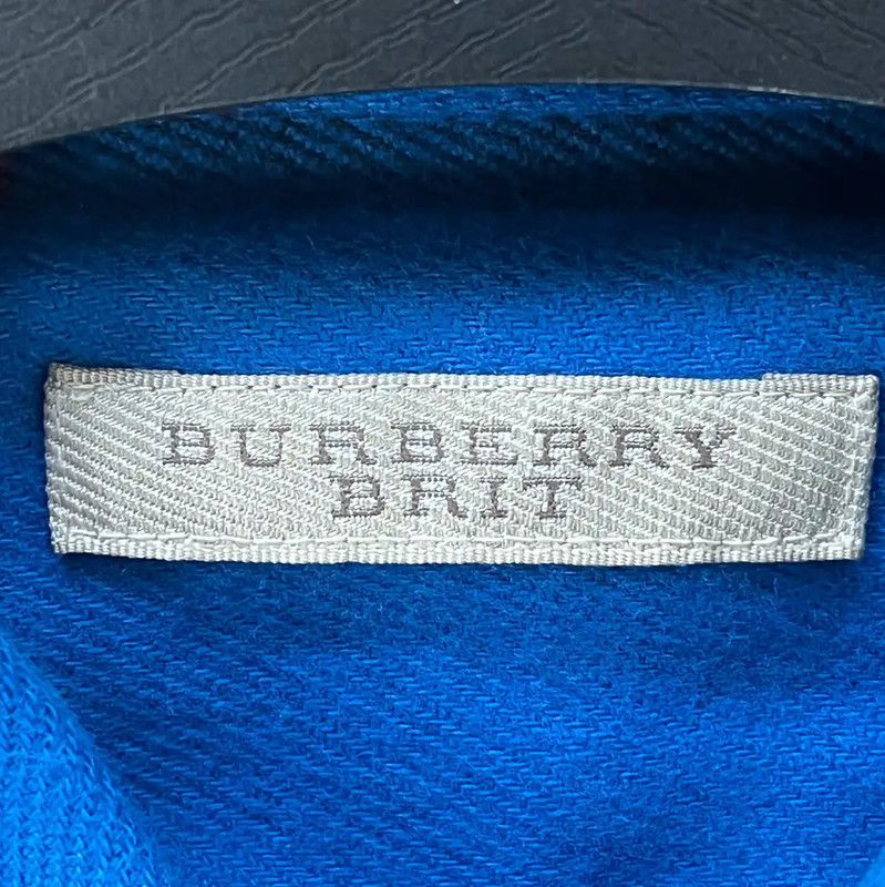Burberry Burberry Blue Plaid Long Sleeve Shirt Size US L / EU 52-54 / 3 - 3 Thumbnail