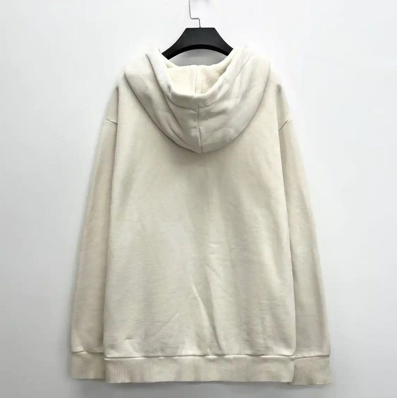 Burberry Burberry Men's Cotton Blend Hoodie in Cream Size US M / EU 48-50 / 2 - 2 Thumbnail