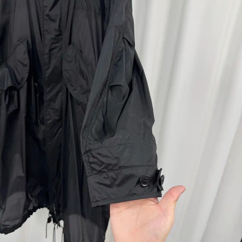 Burberry Burberry XXL Black Logo Long Trench Coat Size US XXL / EU 58 / 5 - 4 Thumbnail