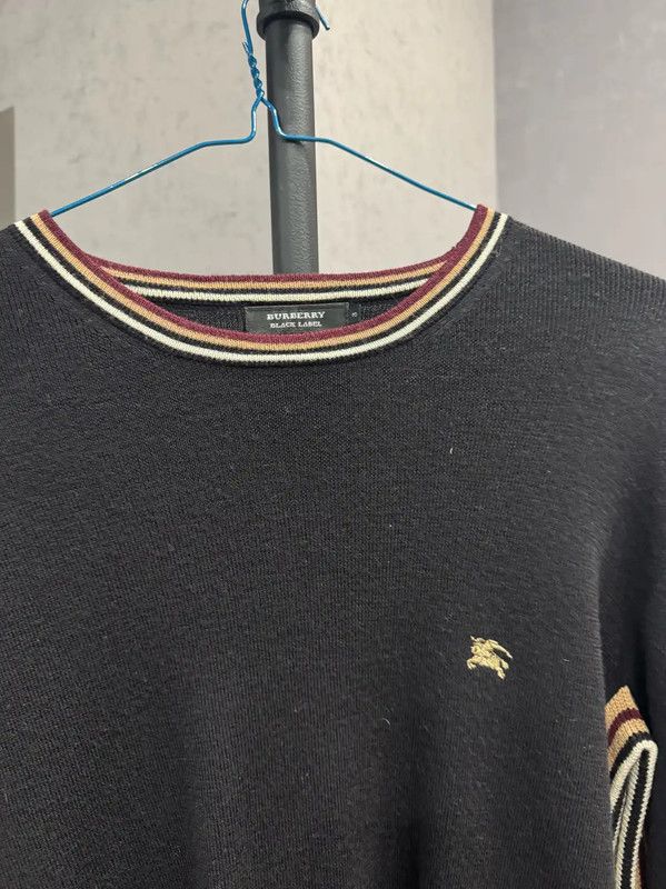 Burberry Burberry Black Wool Men's Knit Sweater Size US L / EU 52-54 / 3 - 4 Thumbnail