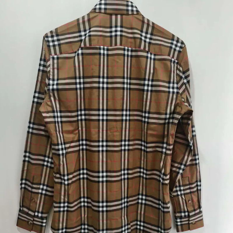Burberry Burberry Brown Cotton Long Sleeve Shirt Size US S / EU 44-46 / 1 - 2 Thumbnail
