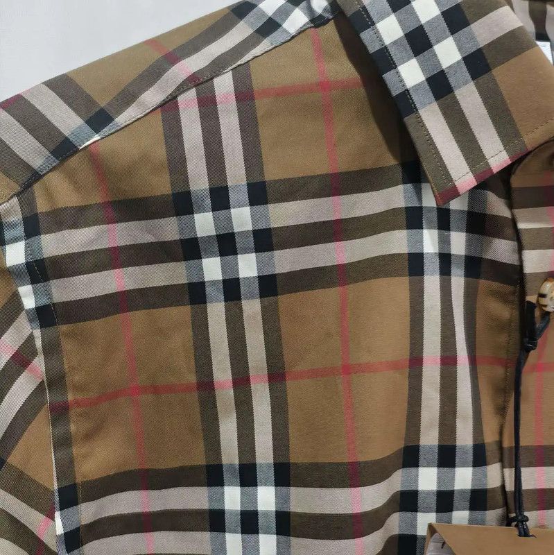 Burberry Burberry Brown Cotton Long Sleeve Shirt Size US S / EU 44-46 / 1 - 4 Thumbnail