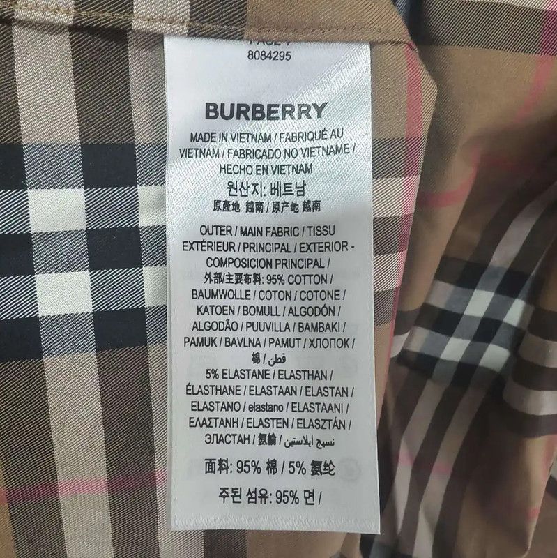 Burberry Burberry Brown Cotton Long Sleeve Shirt Size US S / EU 44-46 / 1 - 7 Thumbnail