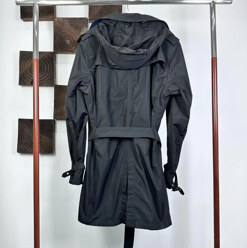 Burberry Burberry Men's Black Polyester Trench Coat Size US L / EU 52-54 / 3 - 2 Thumbnail