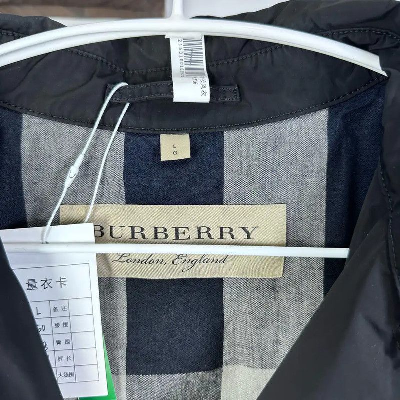 Burberry Burberry Men's Black Polyester Trench Coat Size US L / EU 52-54 / 3 - 3 Thumbnail
