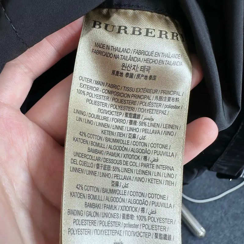 Burberry Burberry Men's Black Polyester Trench Coat Size US L / EU 52-54 / 3 - 7 Thumbnail