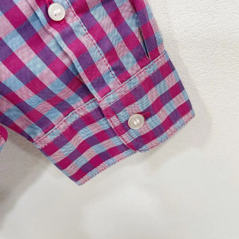 Burberry Burberry Pink Long Sleeve Cotton Shirt Size US L / EU 52-54 / 3 - 6 Thumbnail