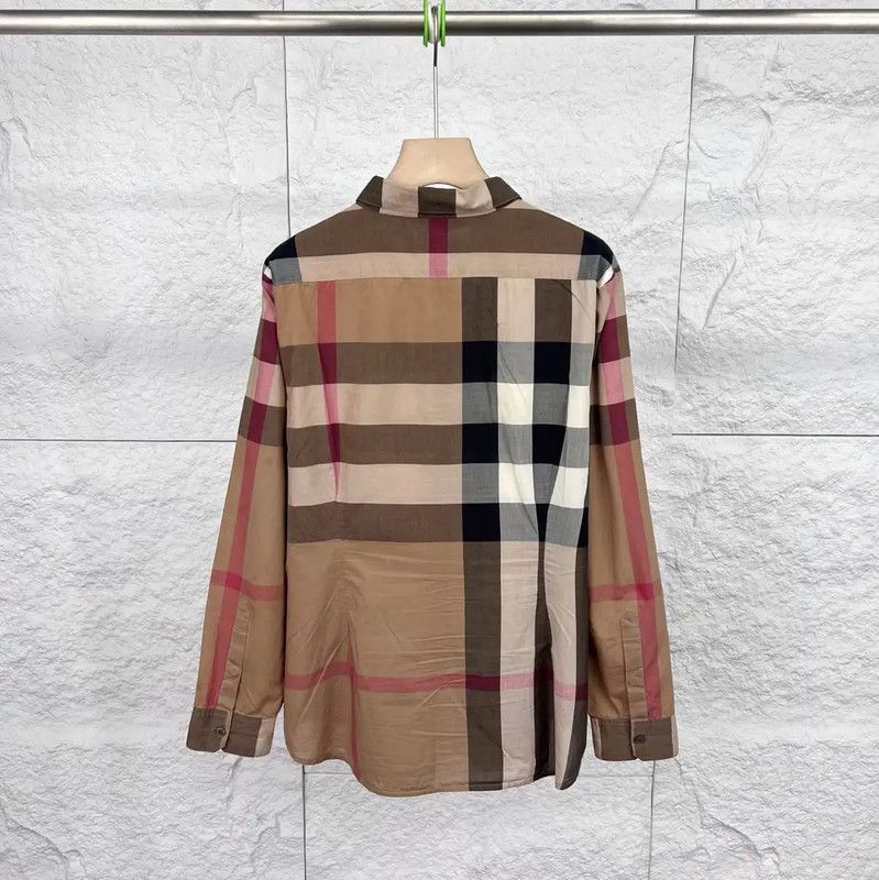 Burberry Burberry Khaki Cotton Long Sleeve Shirt Size US XL / EU 56 / 4 - 2 Thumbnail