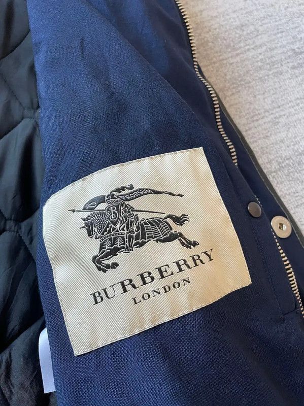 Burberry Burberry Blue Quilted Utility Jacket for Men Size US L / EU 52-54 / 3 - 3 Thumbnail