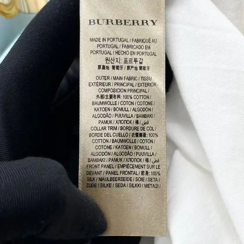 Burberry Burberry Men's Silk Blended T-Shirt with Logo Size US L / EU 52-54 / 3 - 5 Thumbnail