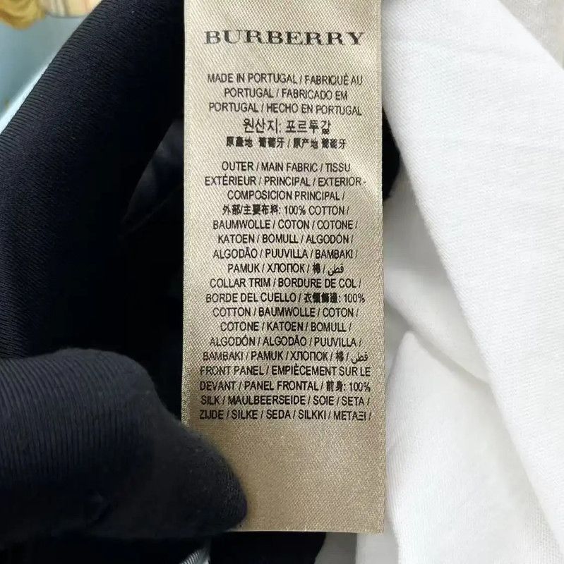 Burberry Burberry Men's Silk Blended T-Shirt with Logo Size US L / EU 52-54 / 3 - 4 Thumbnail