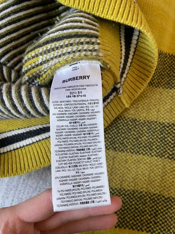 Burberry Burberry Multi-Color Wool Knit Sweater Size US S / EU 44-46 / 1 - 5 Thumbnail