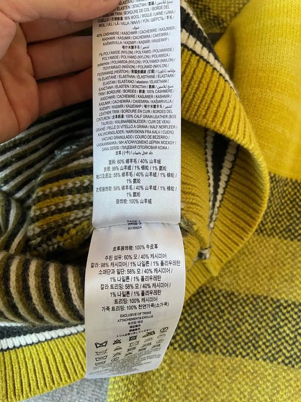 Burberry Burberry Multi-Color Wool Knit Sweater Size US S / EU 44-46 / 1 - 6 Thumbnail