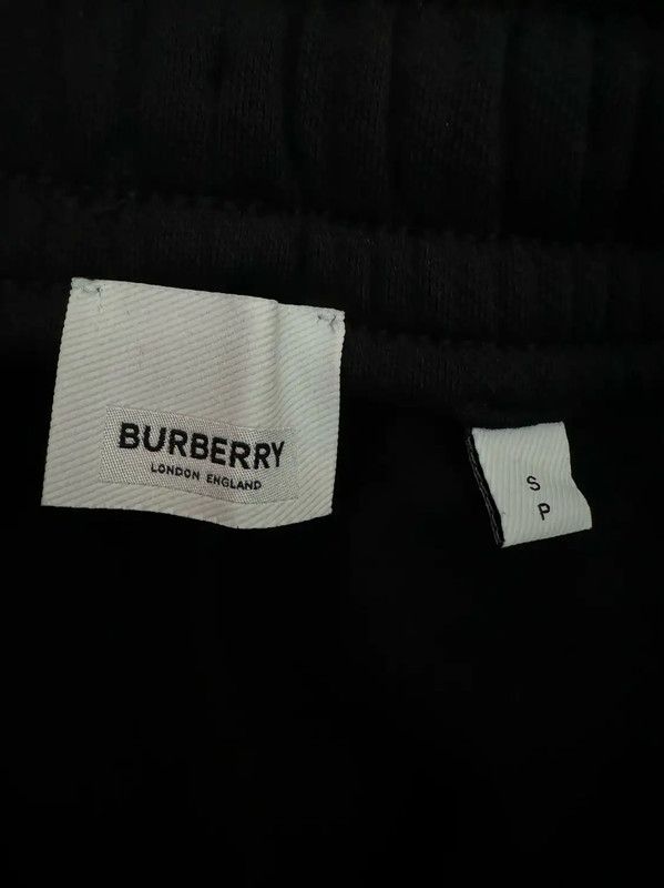 Burberry Burberry Black Embroidered Logo Casual Pants Size US 26 / EU 42 - 4 Thumbnail