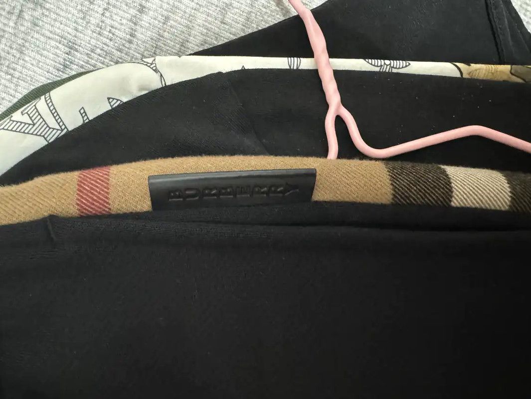 Burberry Burberry Black Embroidered Logo Casual Pants Size US 26 / EU 42 - 3 Thumbnail