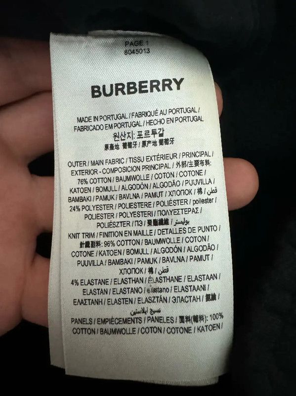 Burberry Burberry Black Embroidered Logo Casual Pants Size US 26 / EU 42 - 5 Thumbnail