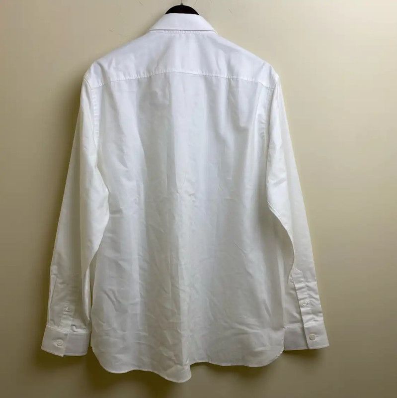 Burberry Burberry White Cotton Men's Shirt Size US L / EU 52-54 / 3 - 3 Thumbnail