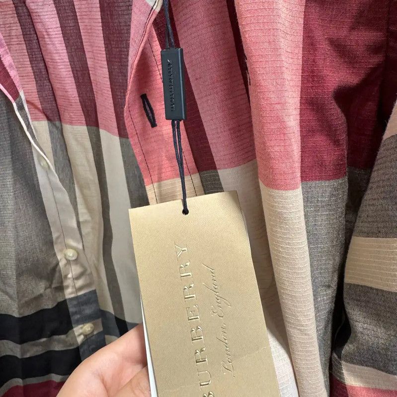 Burberry Burberry Men's Light Brown Cotton Shirt Size US S / EU 44-46 / 1 - 3 Thumbnail