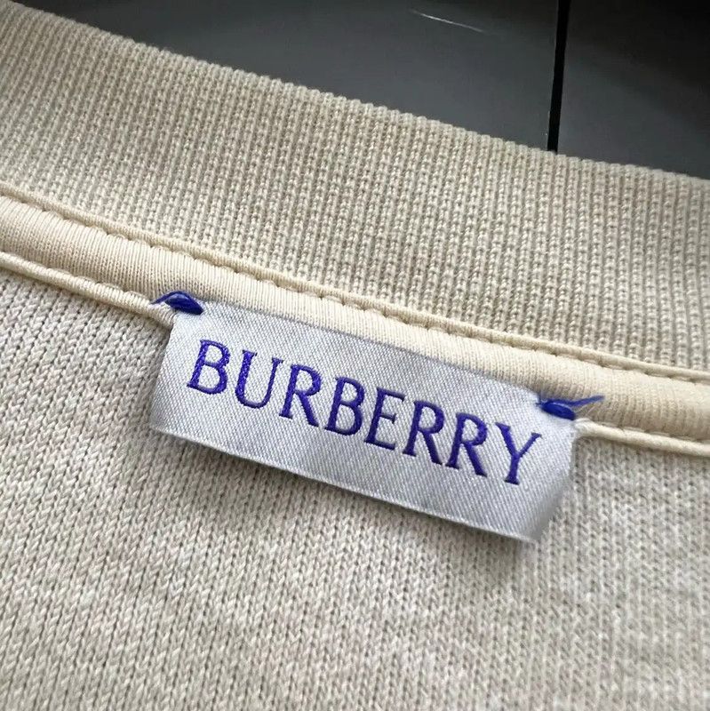Burberry Burberry Summer Beige Cotton Short Sleeve T-Shirt Size US XL / EU 56 / 4 - 2 Thumbnail