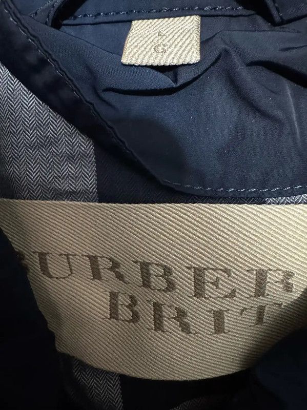 Burberry Burberry Navy Blue Polyester Logo Men's Jacket Size US L / EU 52-54 / 3 - 3 Thumbnail