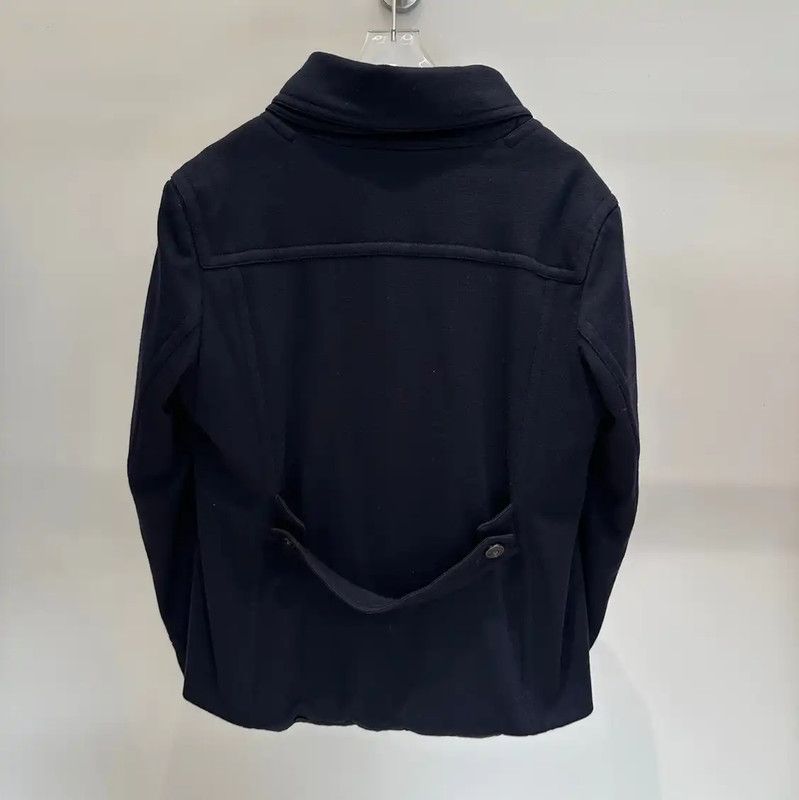 Burberry Burberry Black Wool Double-Breasted Short Coat Size US L / EU 52-54 / 3 - 4 Thumbnail