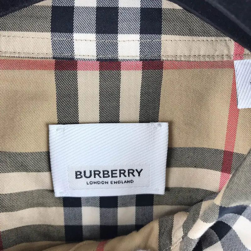 Burberry Burberry Khaki Cotton Long Sleeve Shirt Size US XL / EU 56 / 4 - 3 Thumbnail