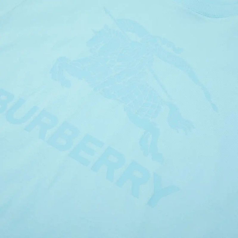 Burberry Burberry Blue Cotton Logo Short Sleeve Tee Size US XS / EU 42 / 0 - 4 Thumbnail