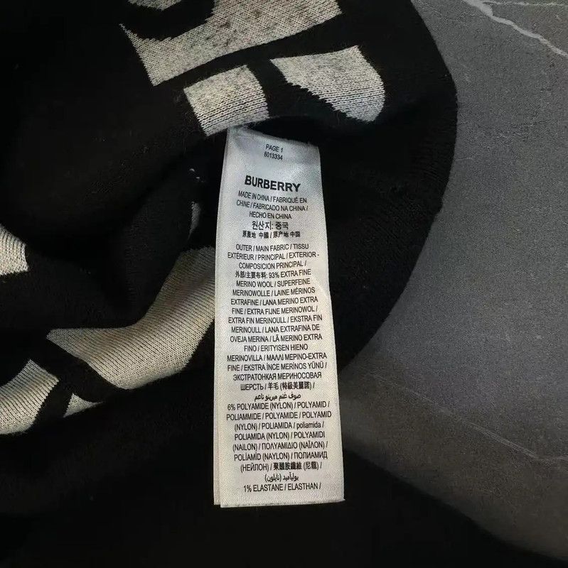 Burberry Burberry Black Wool Men's Knit Sweater Size US XL / EU 56 / 4 - 5 Thumbnail