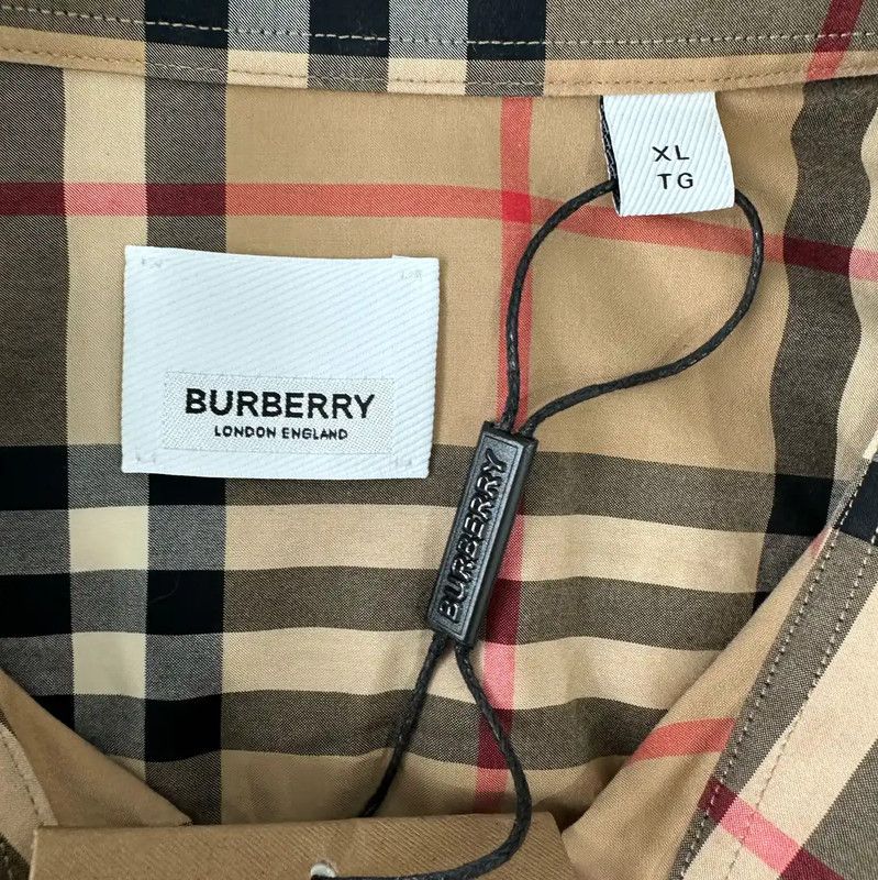 Burberry Burberry Cotton Long Sleeve Shirt in Khaki Size US XL / EU 56 / 4 - 2 Thumbnail