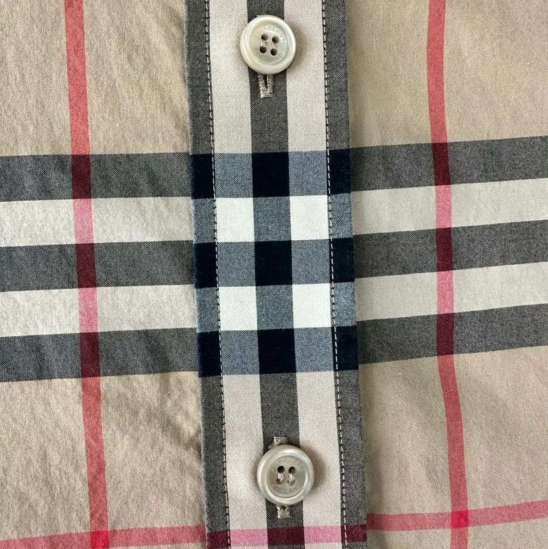 Burberry Burberry Cotton Long Sleeve Shirt in Khaki Size US XL / EU 56 / 4 - 4 Thumbnail