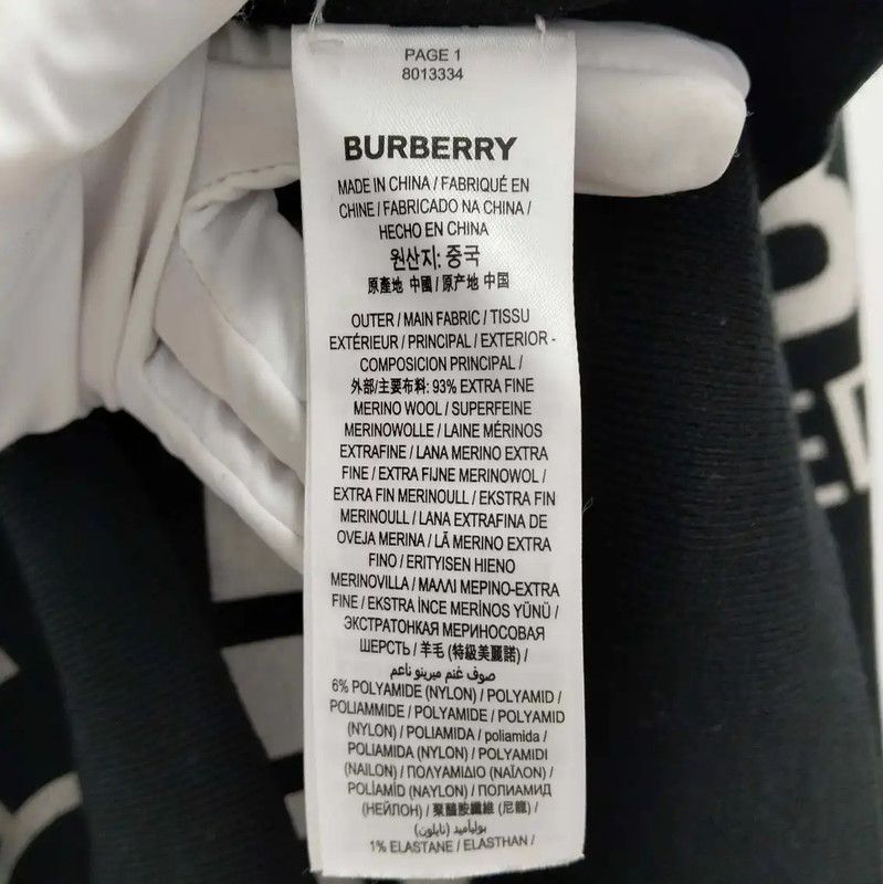 Burberry Burberry Black Wool Long Sleeve Knit Sweater Size US XL / EU 56 / 4 - 5 Thumbnail