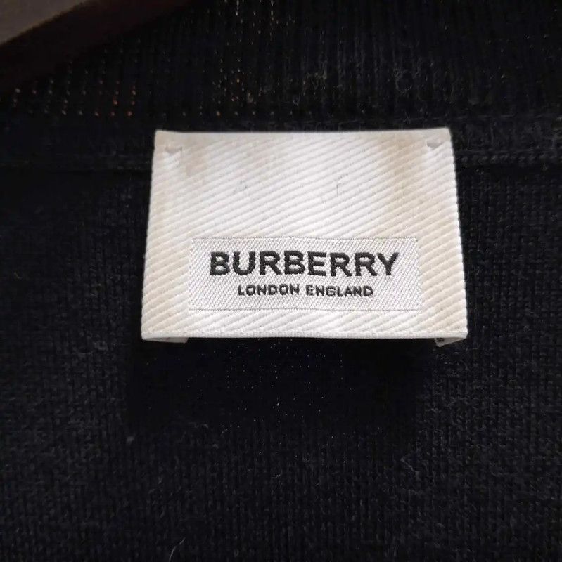 Burberry Burberry Black Wool Long Sleeve Knit Sweater Size US XL / EU 56 / 4 - 3 Thumbnail