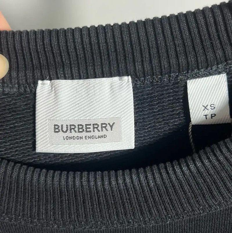 Burberry Burberry Black Cotton Men’s Sweatshirt Size US XS / EU 42 / 0 - 3 Thumbnail