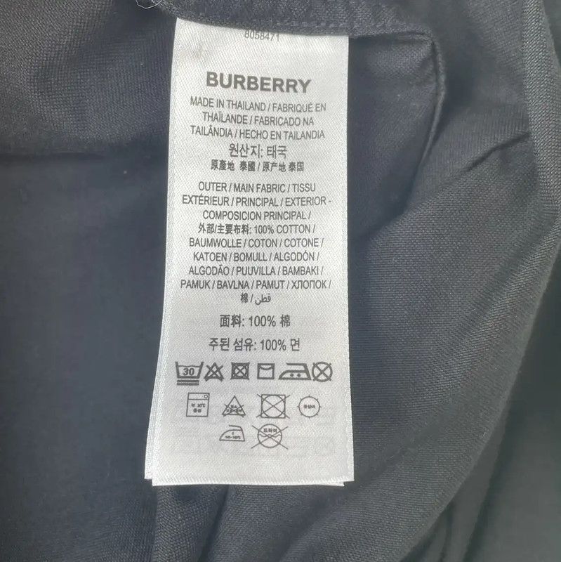 Burberry Burberry Black Long Sleeve Men's Shirt Size US S / EU 44-46 / 1 - 5 Thumbnail