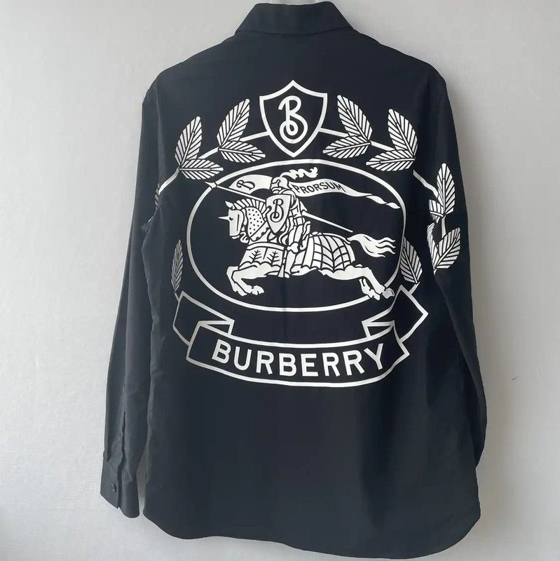 Burberry Burberry Black Long Sleeve Men's Shirt Size US S / EU 44-46 / 1 - 2 Thumbnail