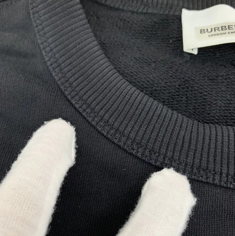 Burberry Burberry Black Cotton Men's Sweatshirt Size US M / EU 48-50 / 2 - 10 Thumbnail
