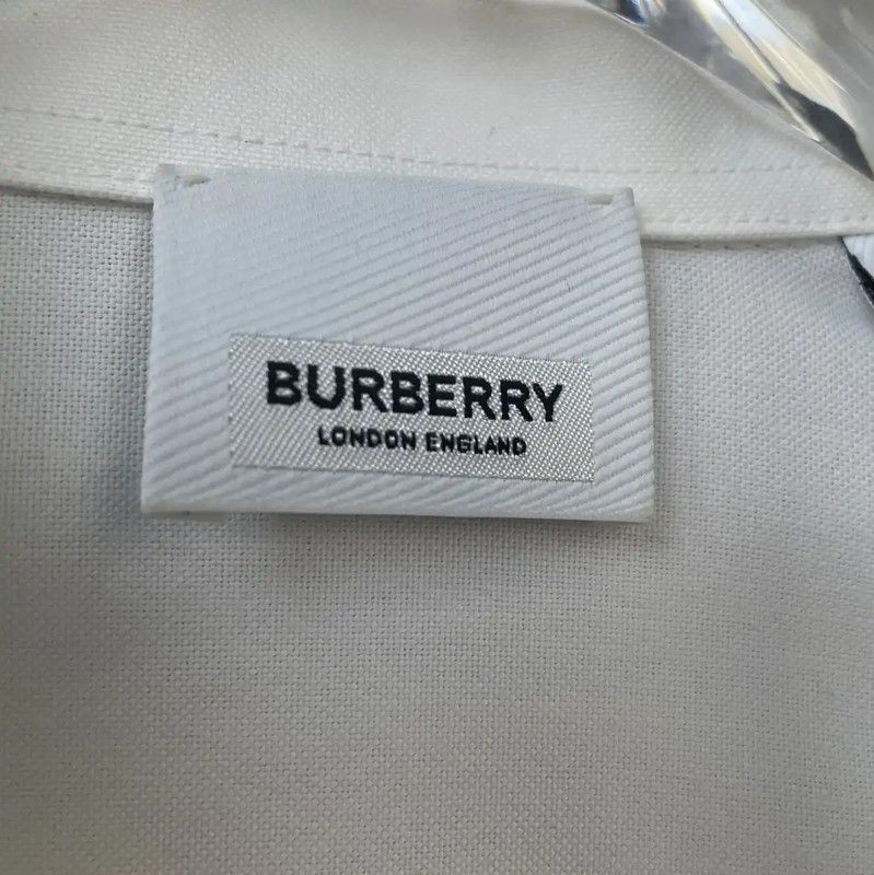 Burberry Burberry White Long Sleeve Men's Shirt Size US S / EU 44-46 / 1 - 4 Thumbnail