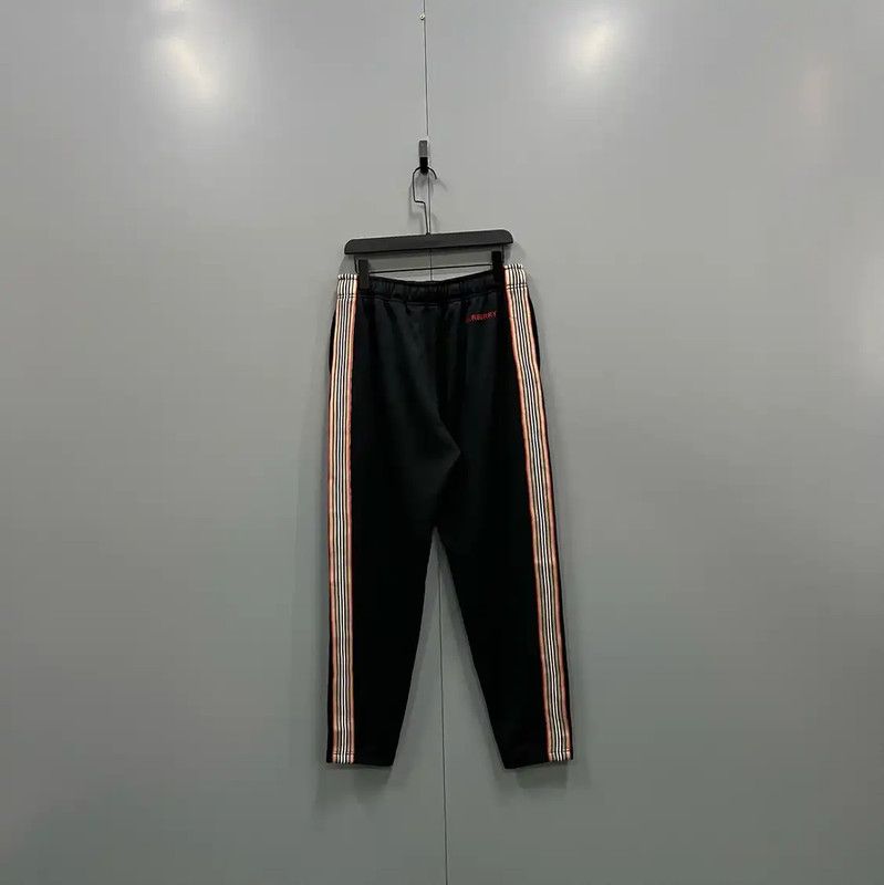 Burberry Burberry Black Striped Casual Pants for Summer Size US 26 / EU 42 - 2 Thumbnail