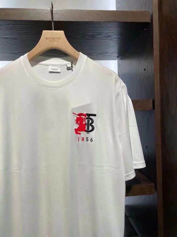 Burberry Burberry White Cotton Logo Men's T-Shirt Size US XL / EU 56 / 4 - 2 Thumbnail