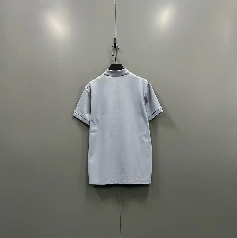 Burberry Burberry Light Blue Short-Sleeve Polo Size US XXL / EU 58 / 5 - 3 Thumbnail