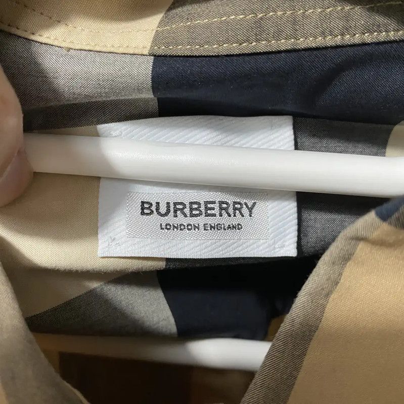 Burberry Burberry Beige Cotton Long Sleeve Shirt Size US S / EU 44-46 / 1 - 3 Thumbnail