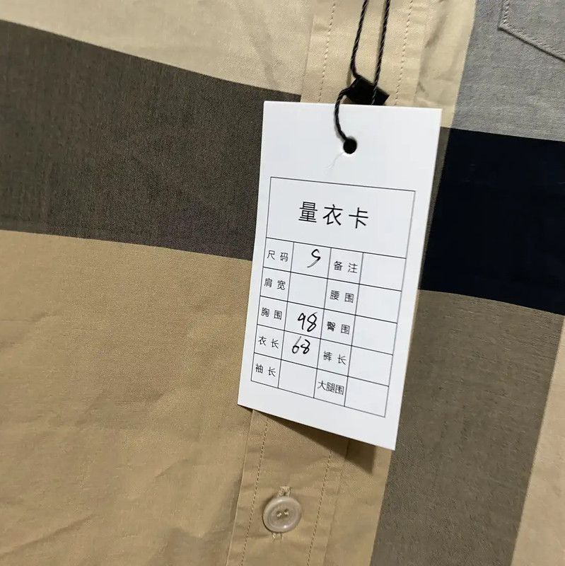 Burberry Burberry Beige Cotton Long Sleeve Shirt Size US S / EU 44-46 / 1 - 8 Thumbnail