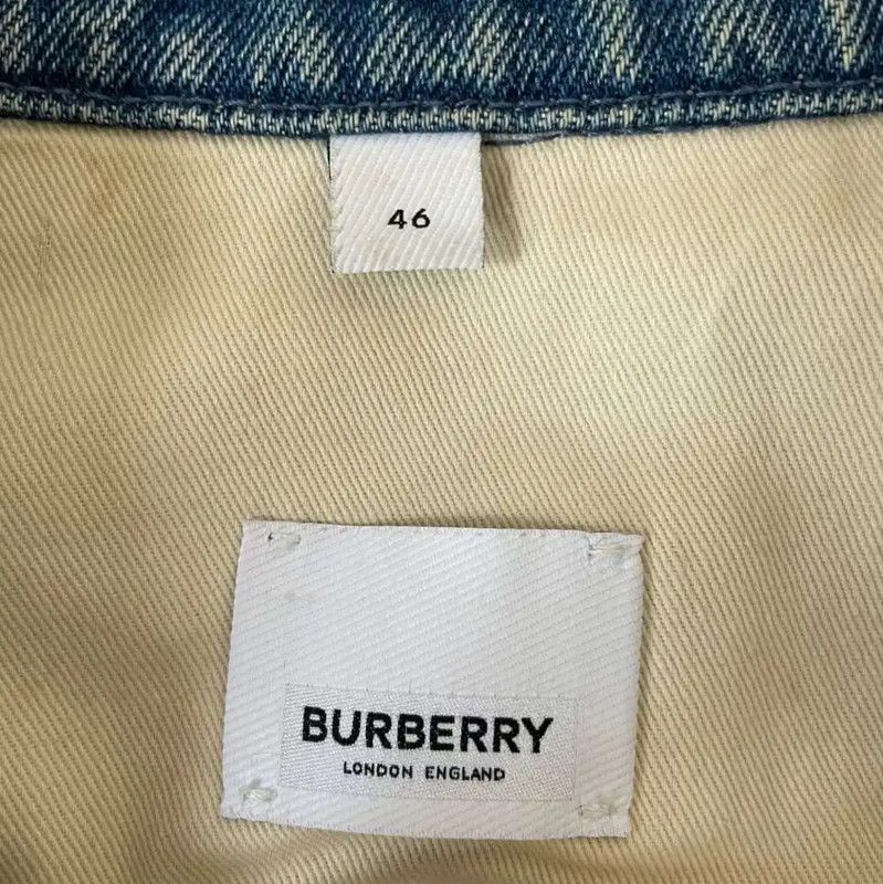 Burberry Burberry Blue Cotton Denim Jacket for Men Size US S / EU 44-46 / 1 - 3 Thumbnail